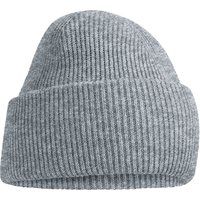 Klassische Gerippte Beanie mit Umschlag