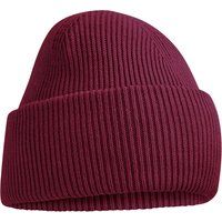 Gerippte Beanie mit tiefem Umschlag