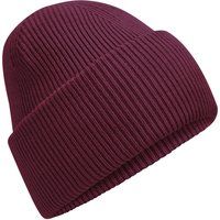 Klassische gerippte Strickmütze