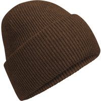 Klassische Gerippte Beanie mit Umschlag