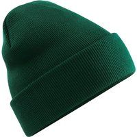 Klassische Beanie mit Rippenstrick und Umschlag