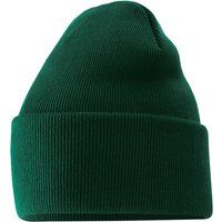 Klassische Rippstrick-Beanie mit Umschlag