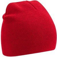 Klassische gerippte Strickmütze
