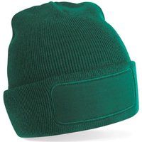 Rippstrick-Mütze mit Patch