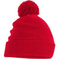 Lässige Strickmütze mit Bommel
