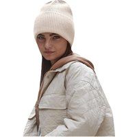 Klassische Rippstrick-Beanie mit Umschlag