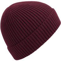 Klassische Rippstrick-Beanie
