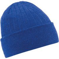 Doppellagige Thermostrickmütze mit Umschlag