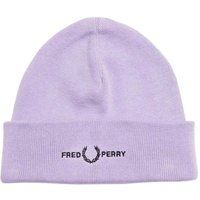 Gerippte Beanie mit Logo-Stickerei