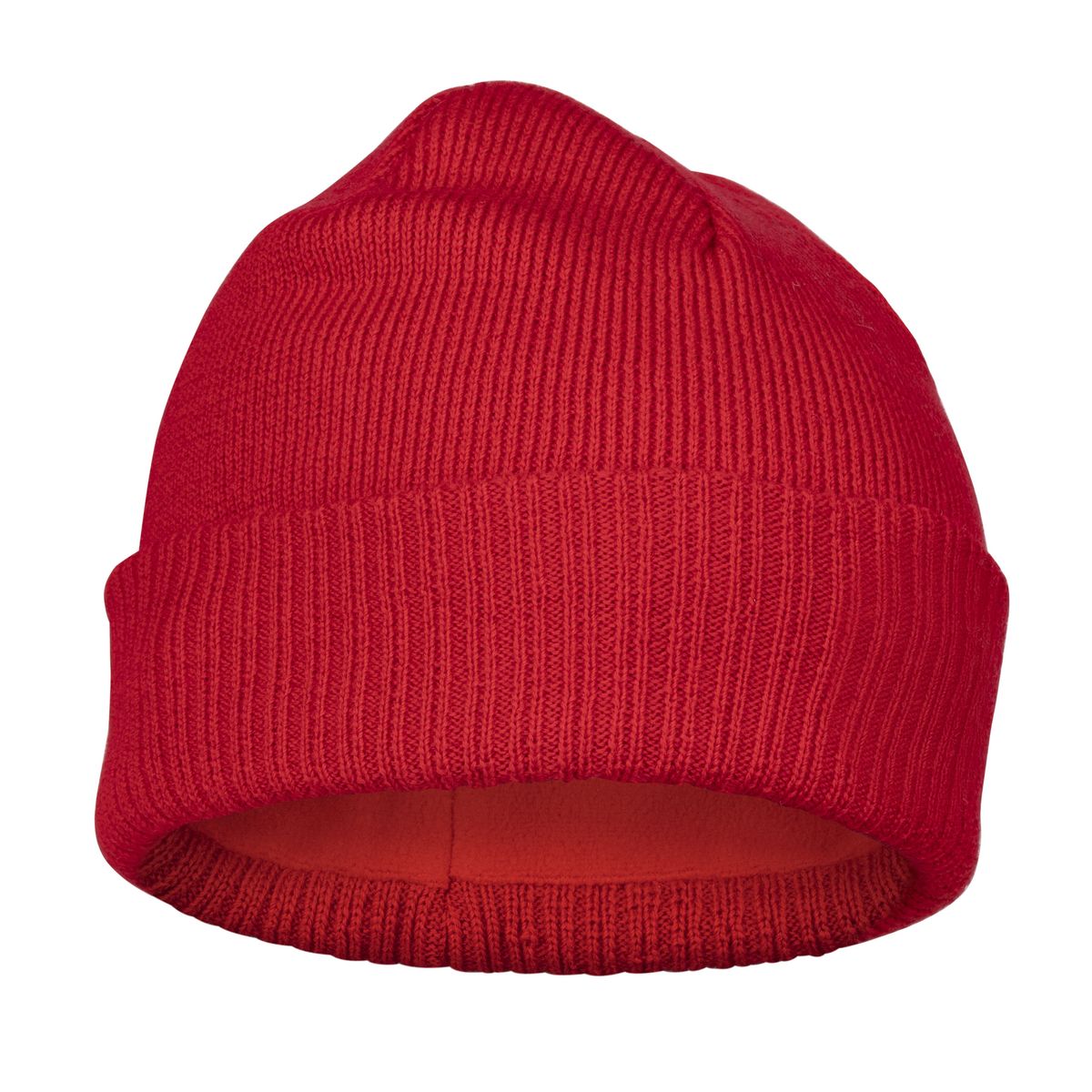 Gefütterte Rippstrick-Beanie aus Merinowolle
