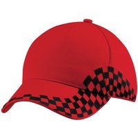 Kappe mit Rennflaggen-Stickerei