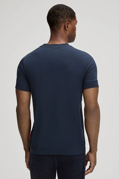 Joop! Jeans Cedric Dunkelblau Rundhals Baumwoll T-Shirt Slim-Fit