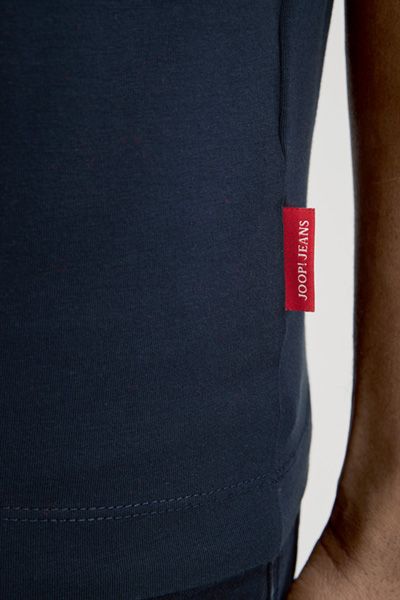 Joop! Jeans Cedric Dunkelblau Rundhals Baumwoll T-Shirt Slim-Fit