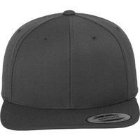 Strukturierte Snapback-Cap mit flachem Schirm