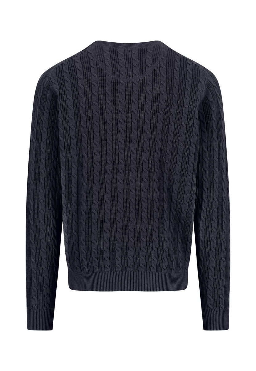 Klassischer Zopfmuster-Pullover aus Baumwolle