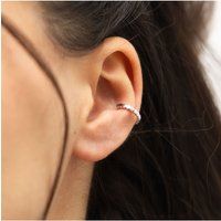 Perlenbesetzte Earcuff aus Sterling Silber