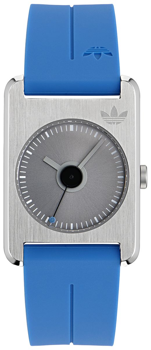 Analoguhr im Retro-Pop-Rechteckdesign