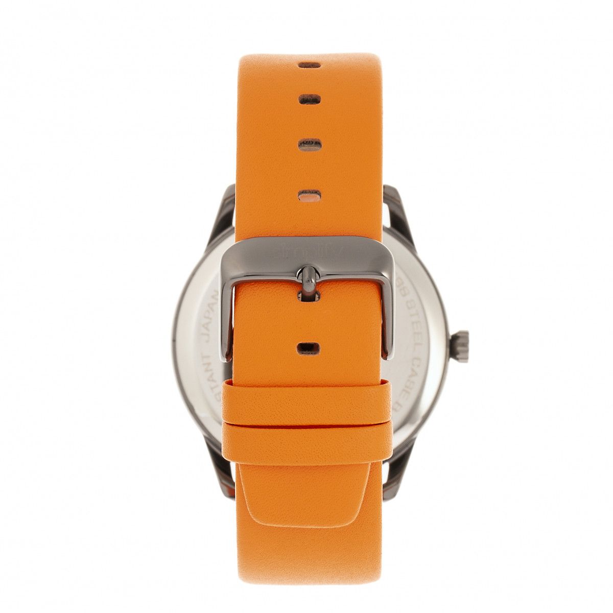 Minimalistische Quarzuhr mit Lederarmband