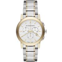 Zweifarbige Chronographenuhr mit Gliederarmband