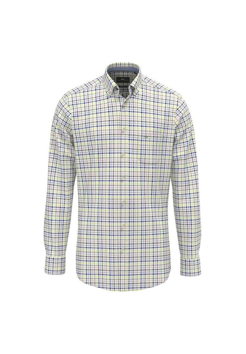 Kariertes Langarm Button-Down Hemd