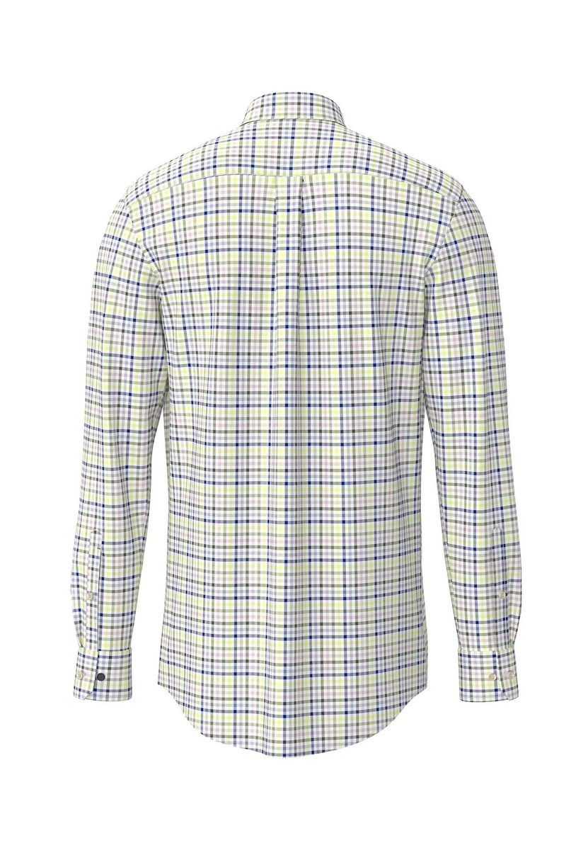 Kariertes Langarm Button-Down Hemd