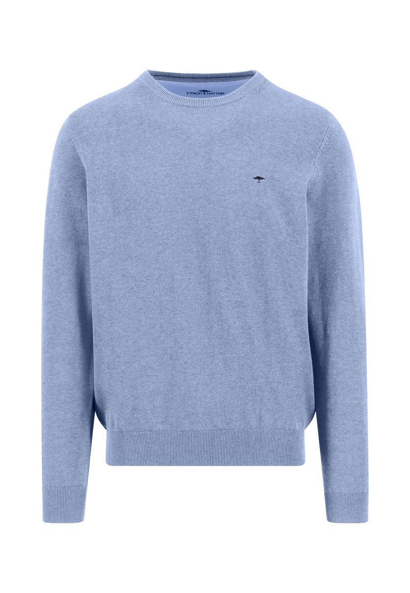 Herren Baumwollpullover mit Rundhalsausschnitt