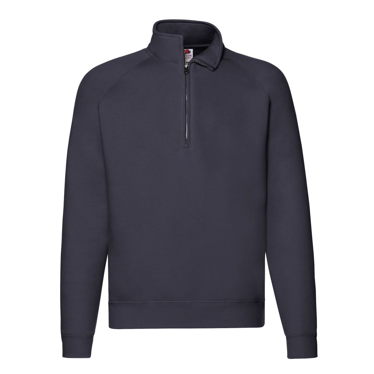 Raglan-Pullover mit kurzem Reißverschluss