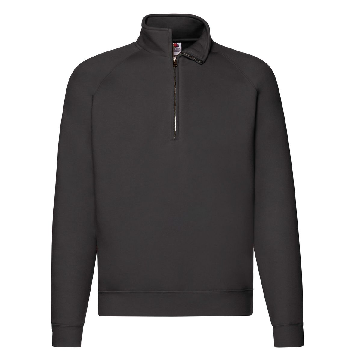 Premium Raglan-Sweatshirt mit Viertelreißverschluss