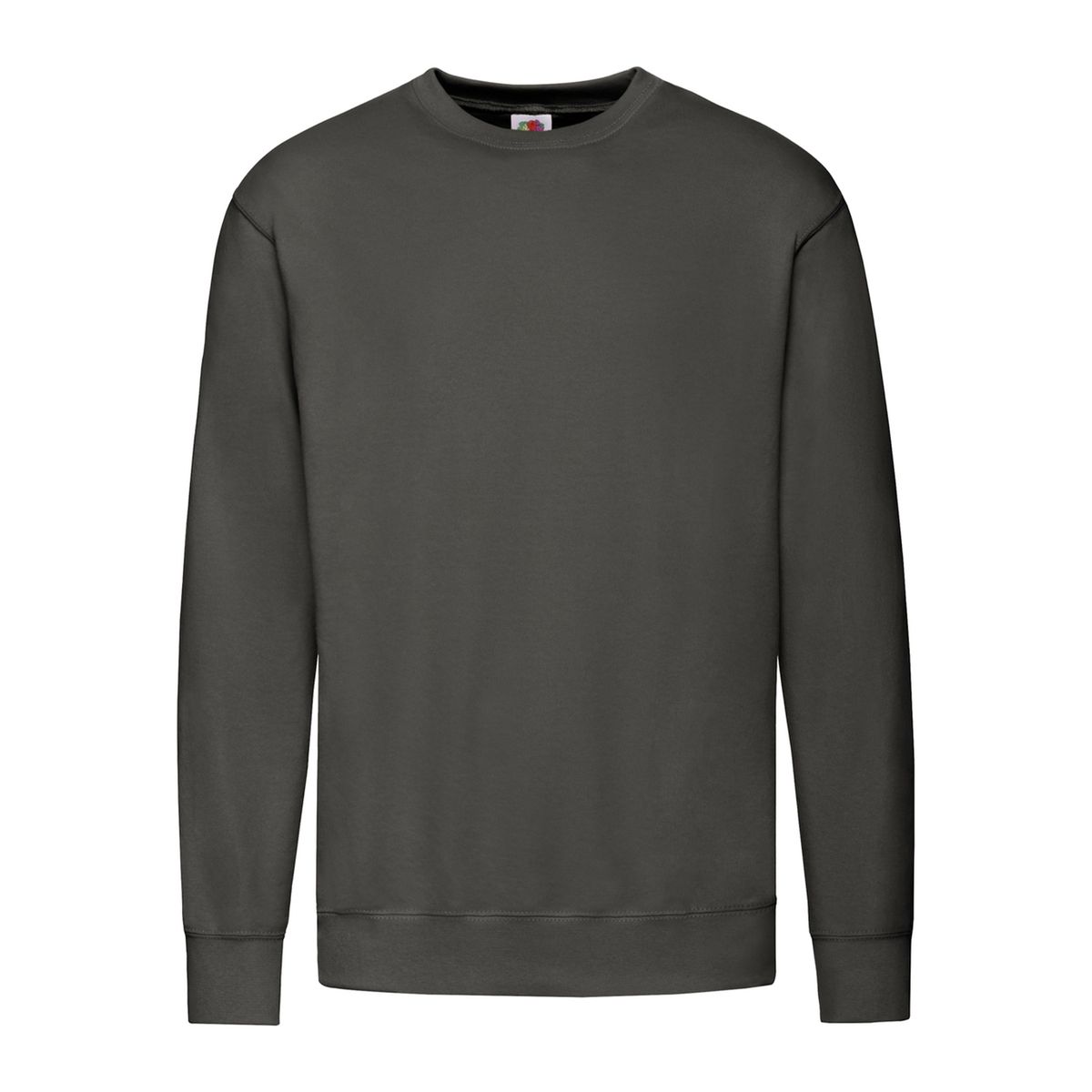 Klassisches Fleece-Sweatshirt mit Rundhalsausschnitt