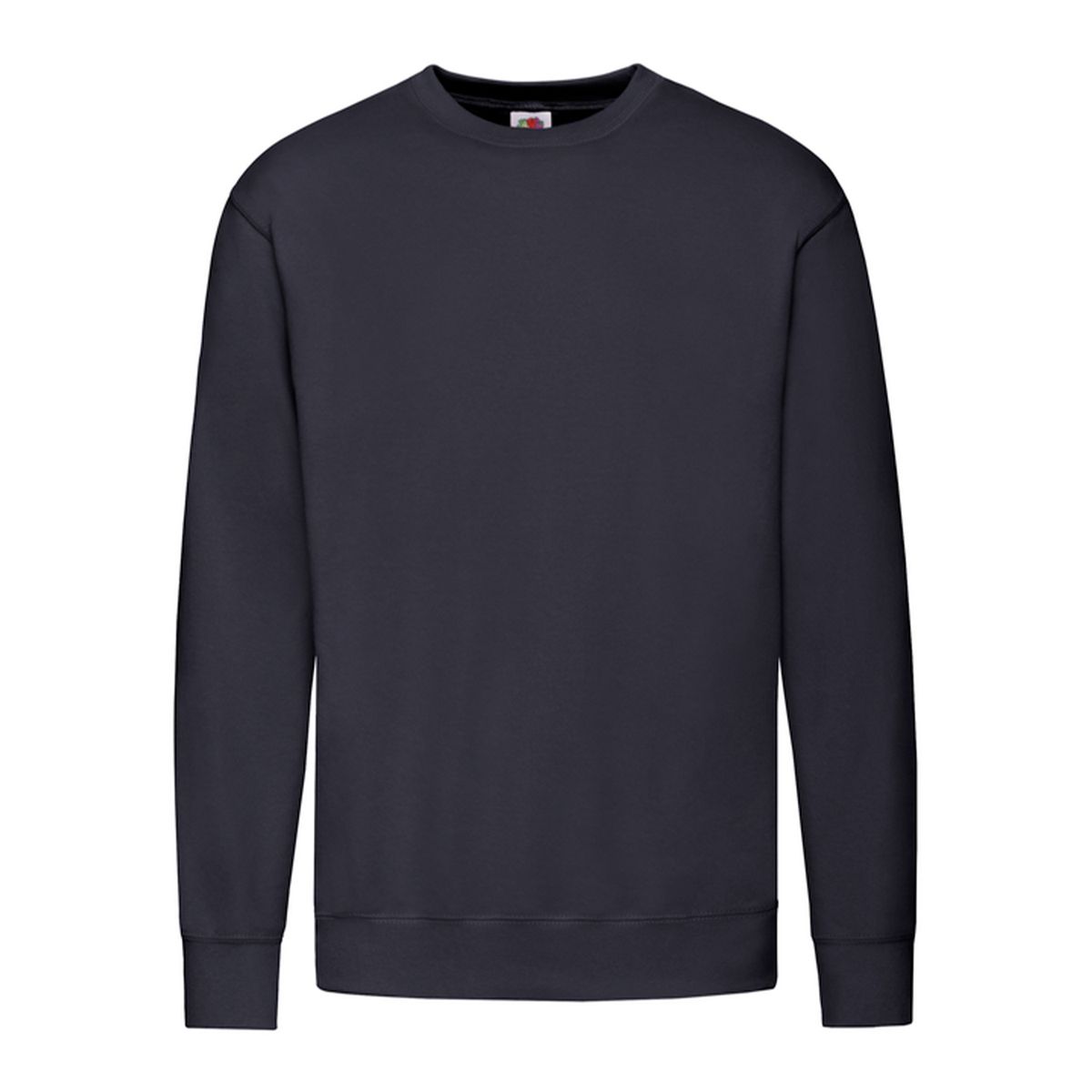 Klassisches Fleece-Sweatshirt mit Rundhalsausschnitt