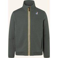 Fleece-Sweatjacke mit Stehkragen