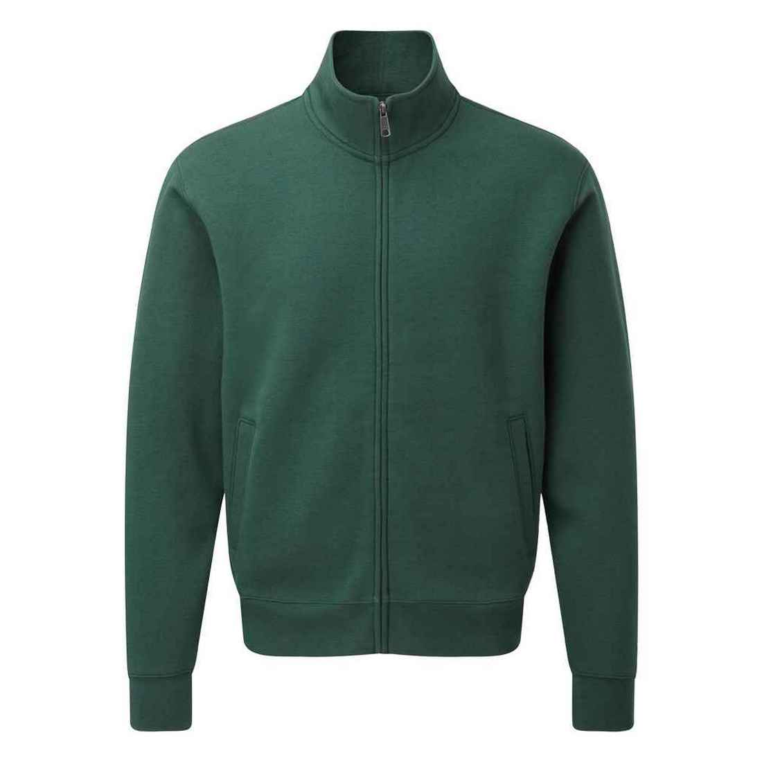 Sweatjacke mit Stehkragen und Reißverschluss