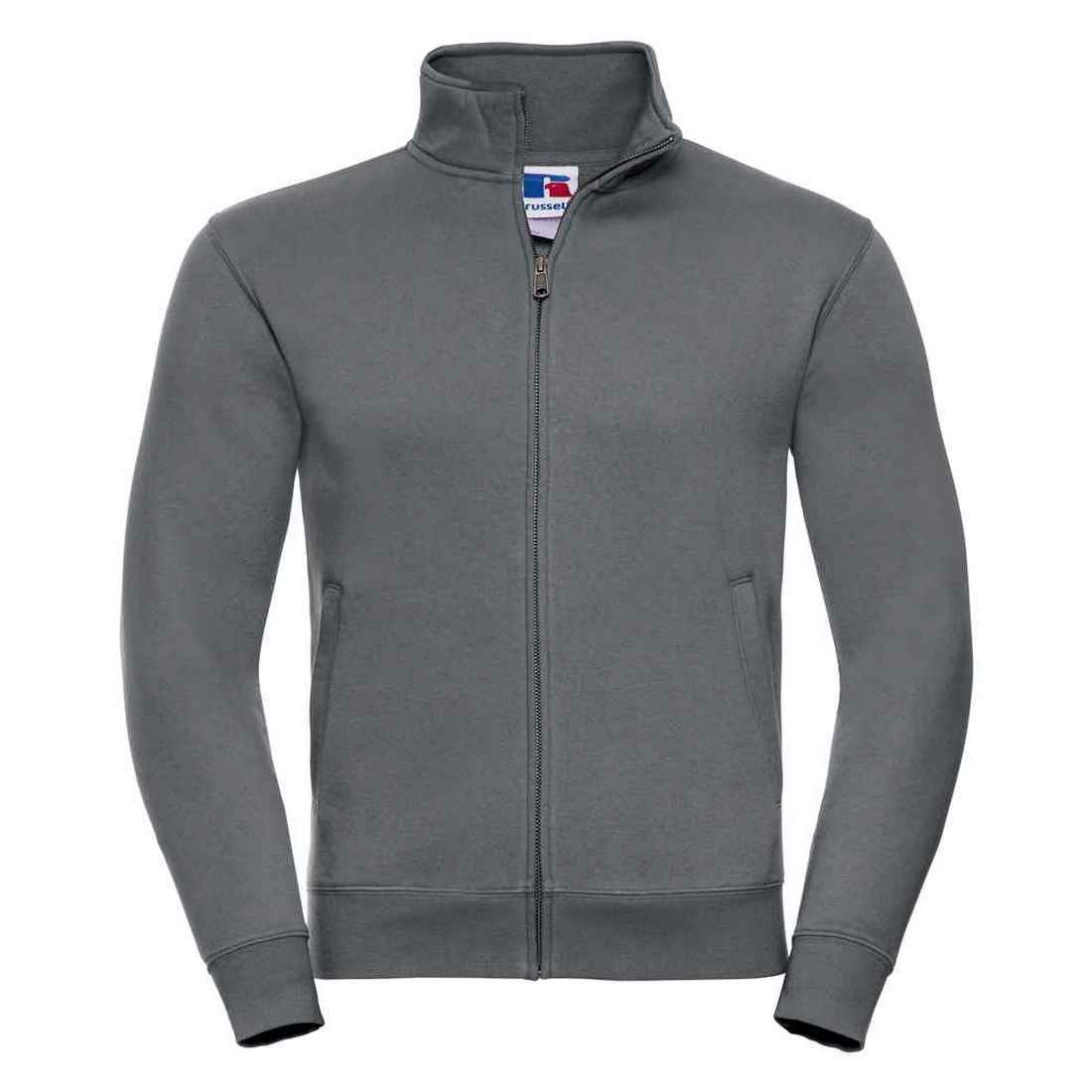Sweatjacke mit Reißverschluss und Stehkragen