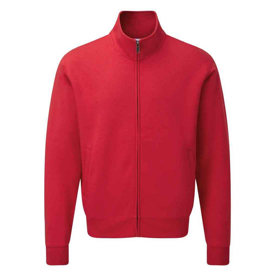 Sweatjacke mit Stehkragen und Reißverschluss