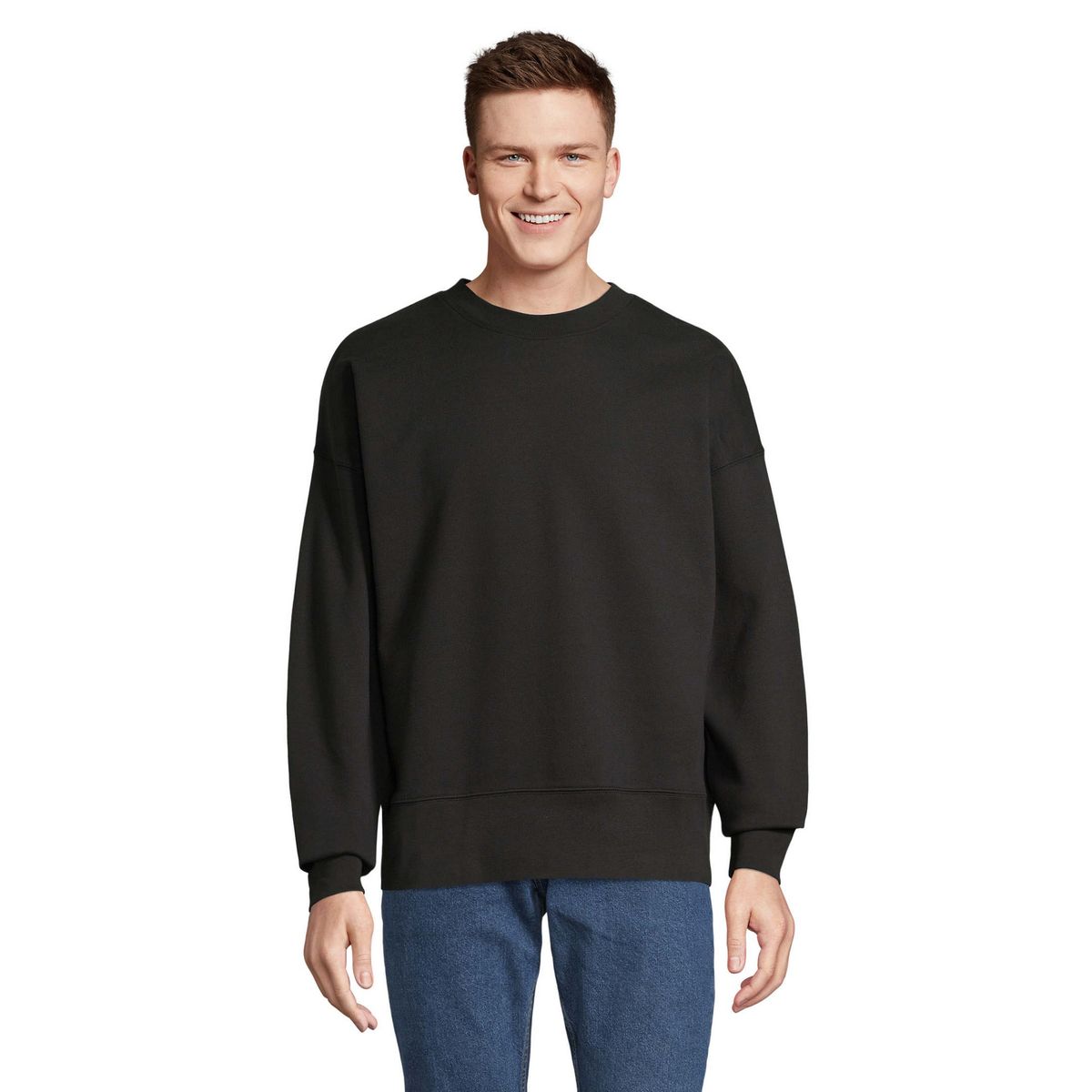 Oversized-Sweatshirt mit Rundhalsausschnitt