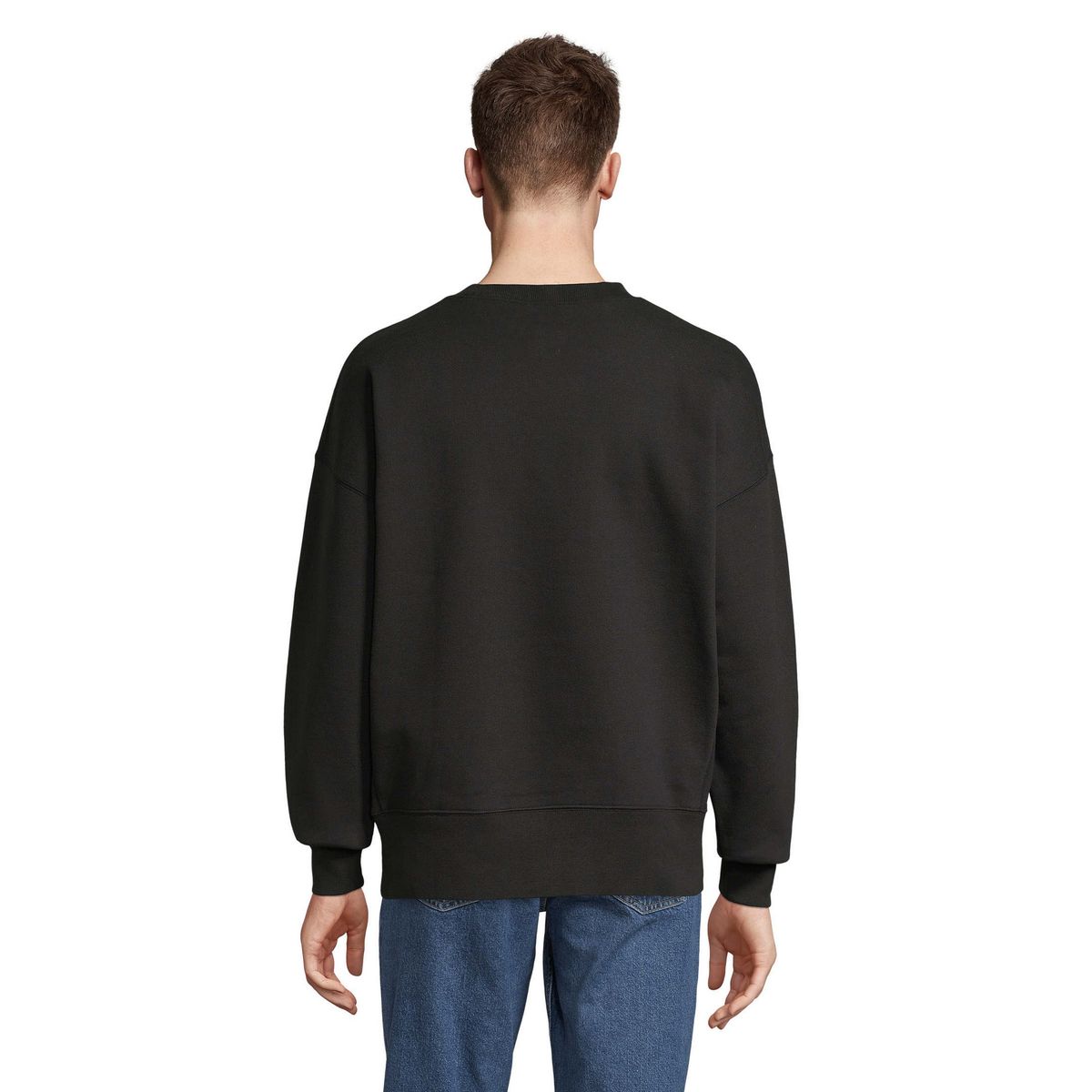 Oversized-Sweatshirt mit Rundhalsausschnitt