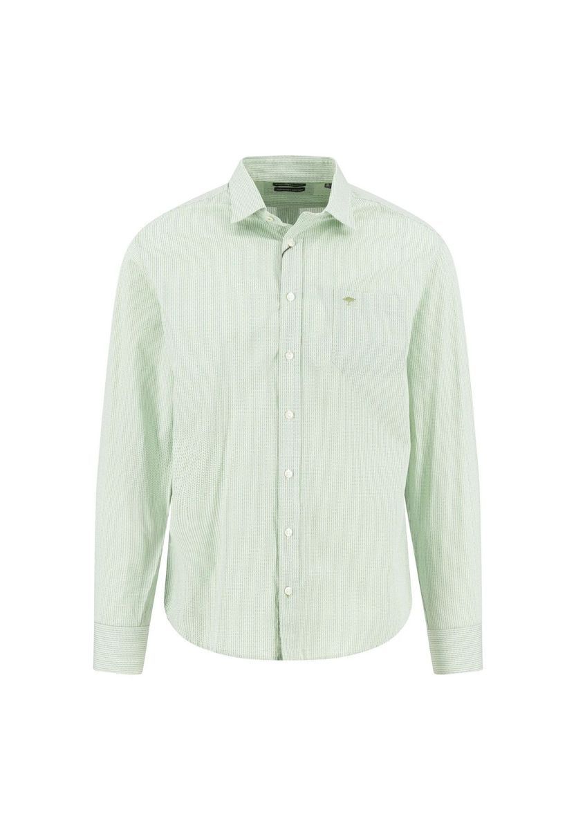 Gestreiftes Langarmhemd mit regulärer Passform