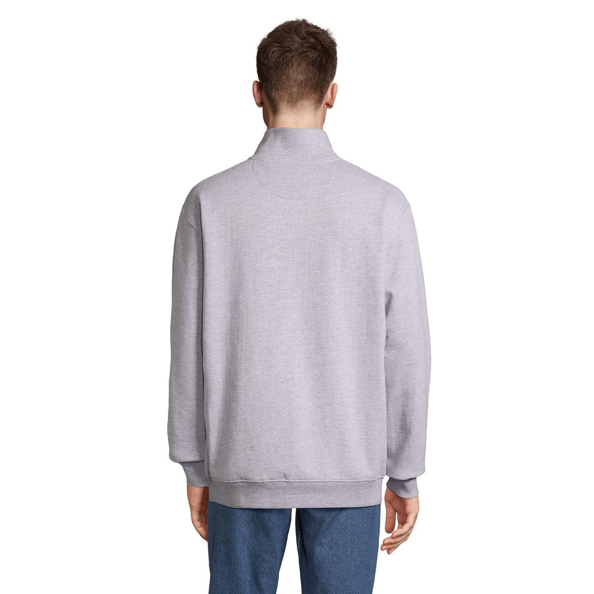 Sweatshirt mit kurzem Reißverschluss