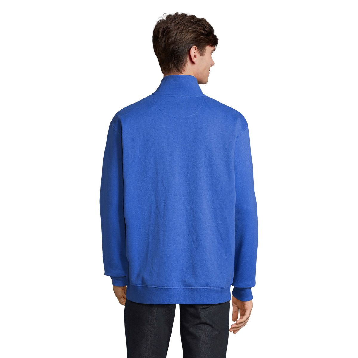 Klassisches Sweatshirt mit Viertel-Reißverschluss