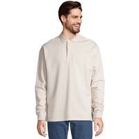 Oversized French-Terry-Polo-Sweatshirt