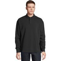 Oversized Langarm-Polo-Sweatshirt