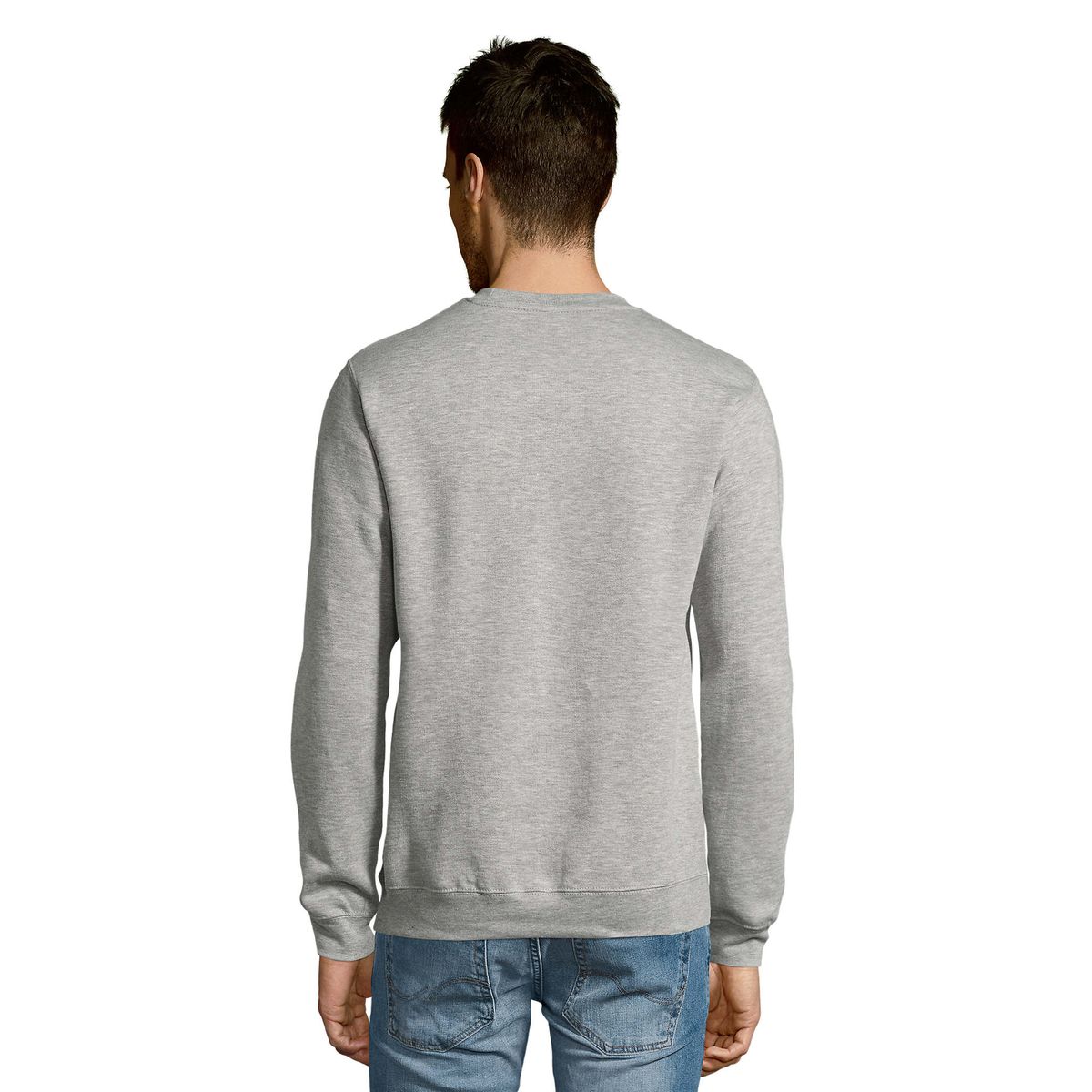 Klassisches Rundhals-Fleece-Sweatshirt