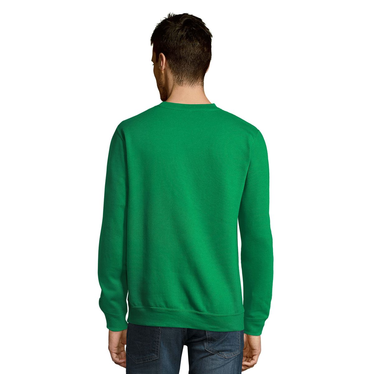 Klassisches Rundhals-Fleece-Sweatshirt