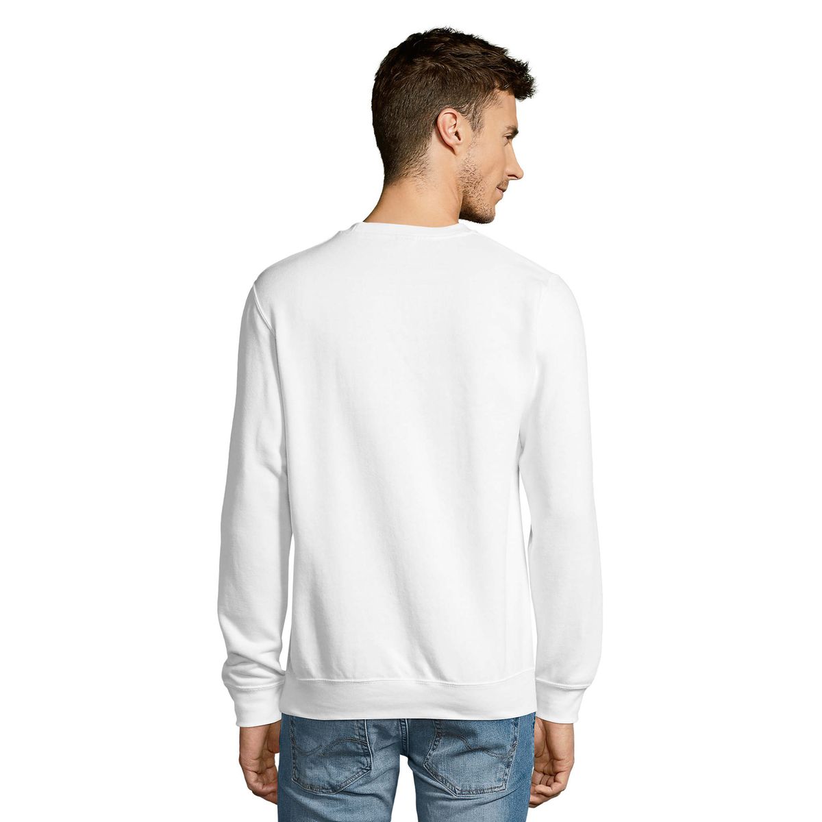 Klassisches Crewneck Fleece-Sweatshirt