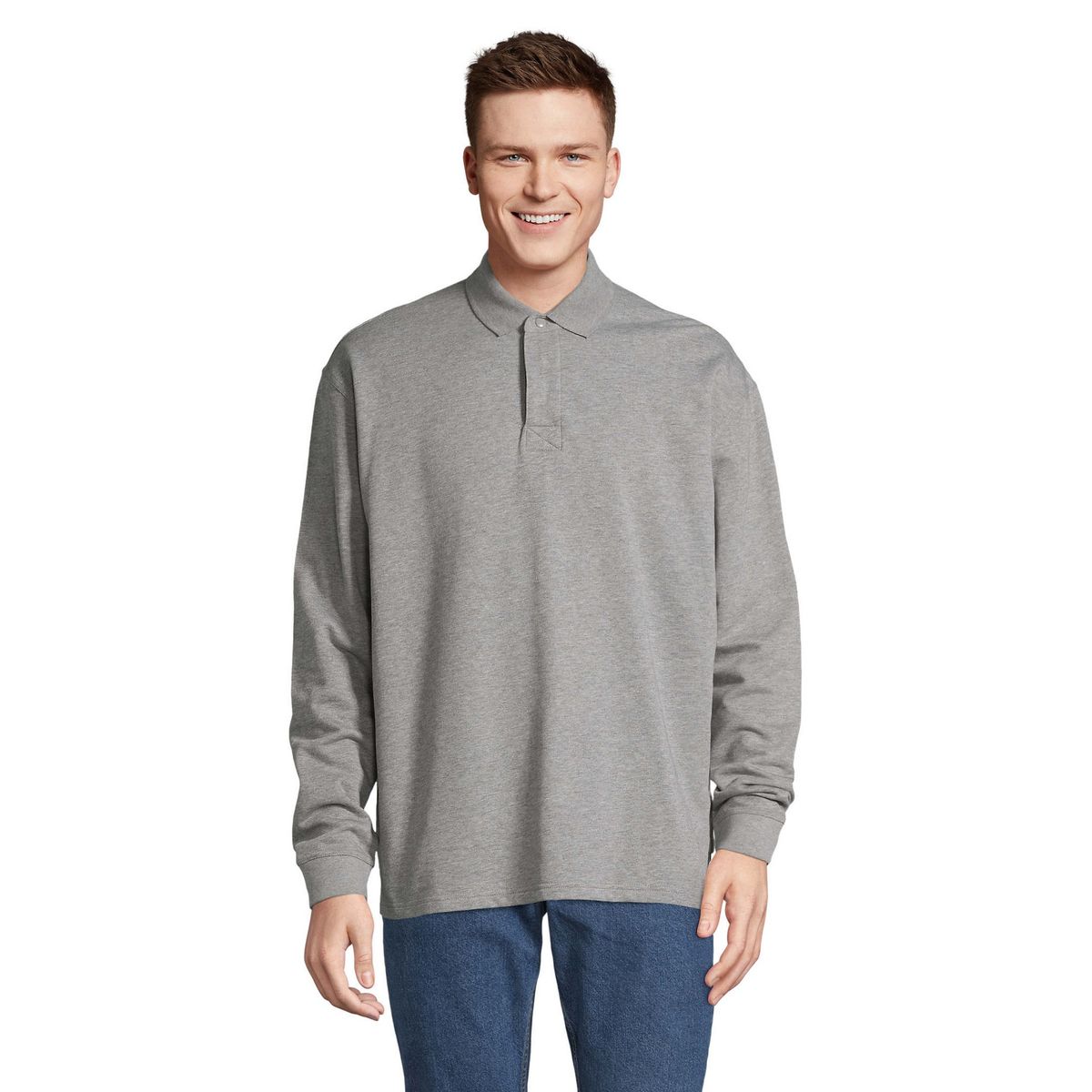 Oversized Heritage Polo-Sweatshirt