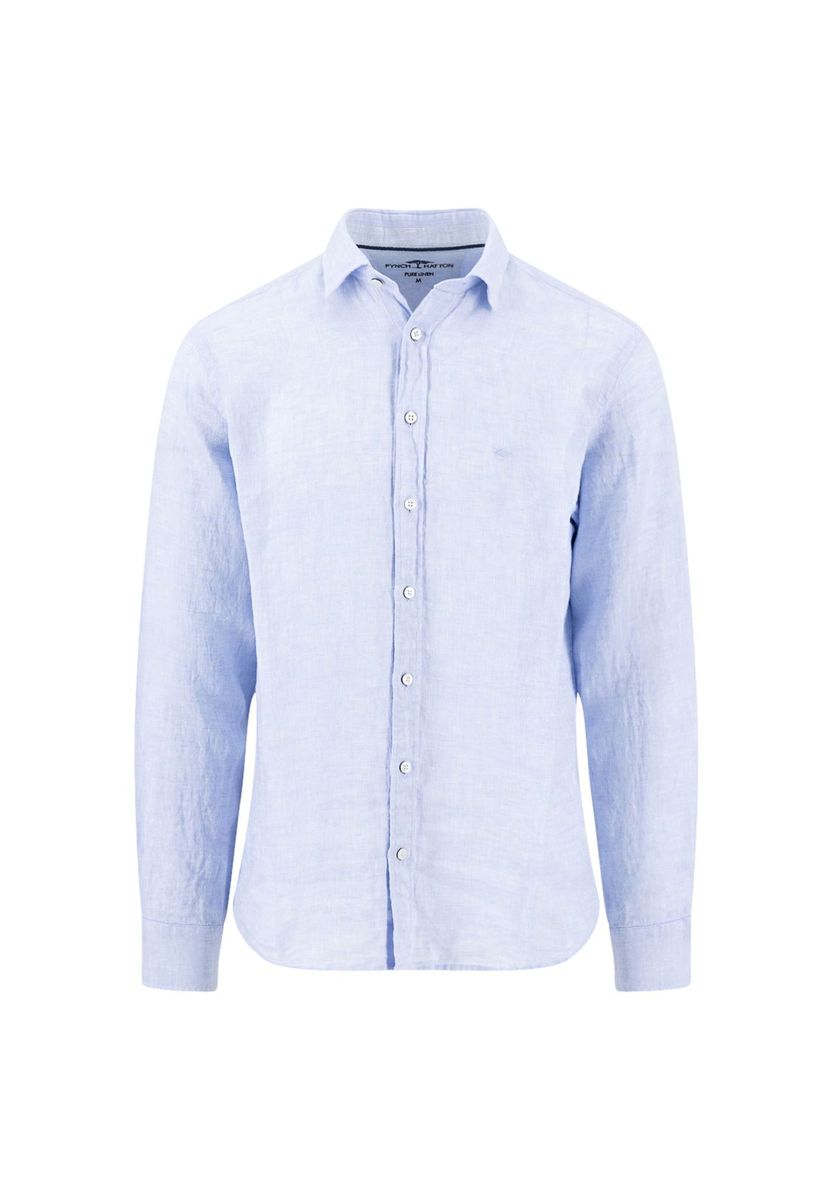 Hellblaues Premium Leinenhemd