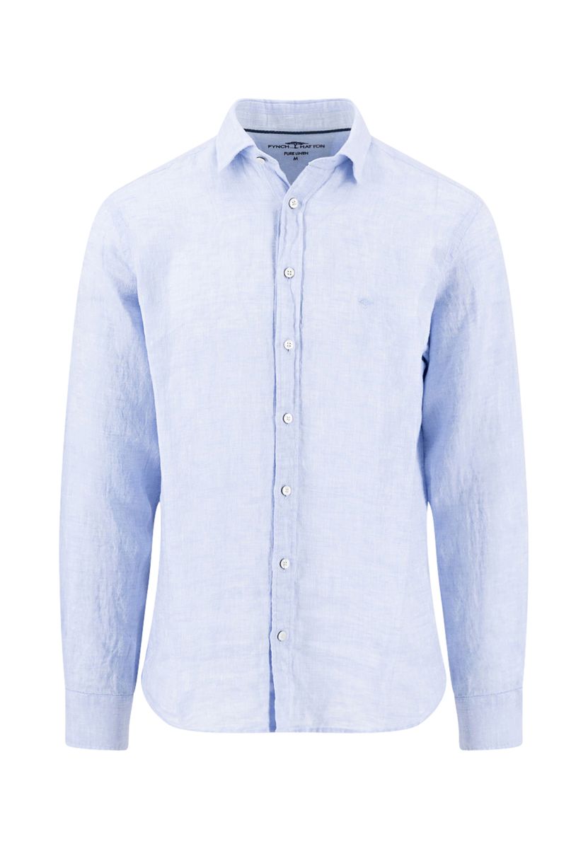 Hellblaues Premium Leinenhemd