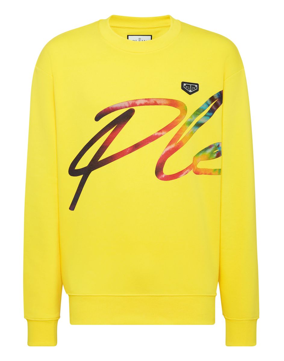 Fleece-Oberteil mit Signature-Schriftzug