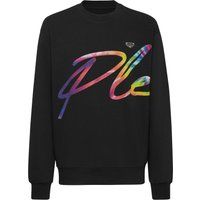 Fleece-Sweatshirt mit Signature-Grafik