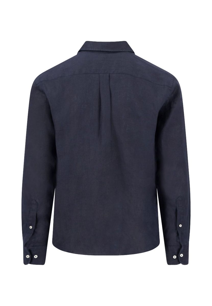 Klassisches Leinen Langarmhemd